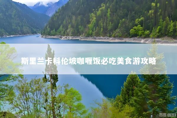 斯里兰卡科伦坡咖喱饭必吃美食游攻略